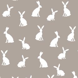 Cottontail Silhouette in Taupe