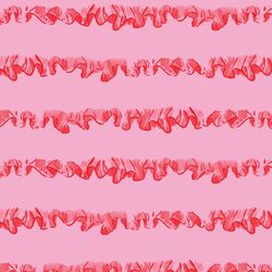 Ruffle Stripe in Anemone Pink