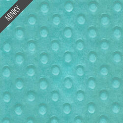 Minky Dimple Dot in Seafoam