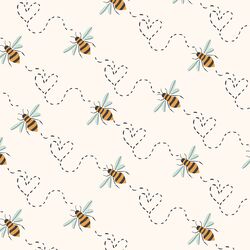 Honey Bee in Cream