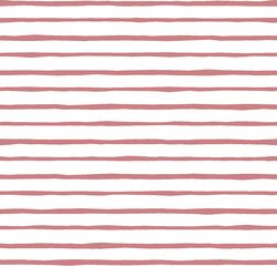 Artisan Stripe in Berry on White