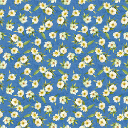 Small Floral in Blue