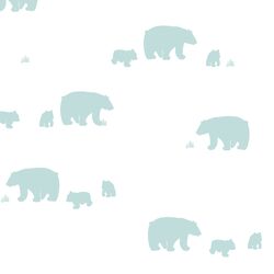 Bear Silhouette in Glacier Blue