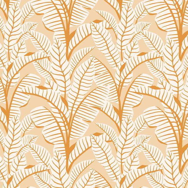 Small Palm Play in Light Apricot Cream