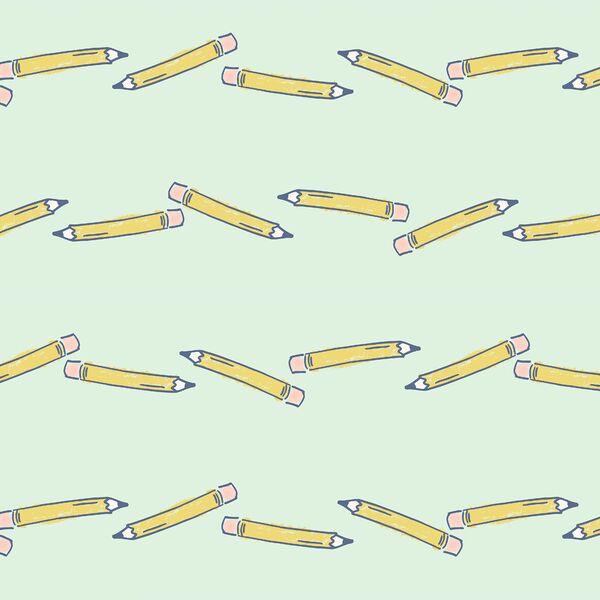 Pencils in Mint Green
