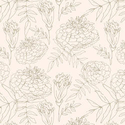 Marigold Sketch in Sea