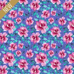 Little Alice Floral in Polka Dot Purple