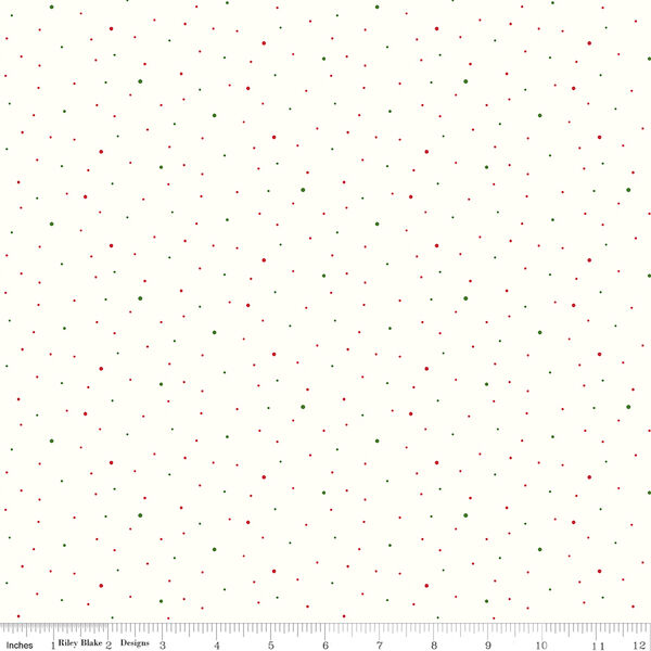 Dapple Dot in Christmas on White