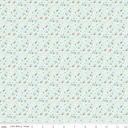 Flowers in Bleached Denim