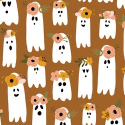 Large Garden Ghosts in Amber Brown