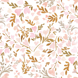 Heart Floral in Blushing