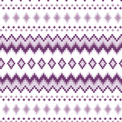 Winter Fair Isle in Sugar Plum