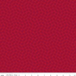 Wavy Grid in Red