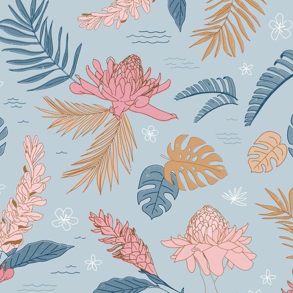 Island Flora in Ocean Air