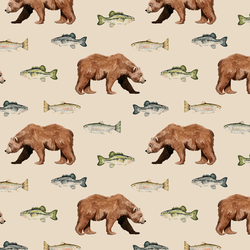 River Bear in Wild