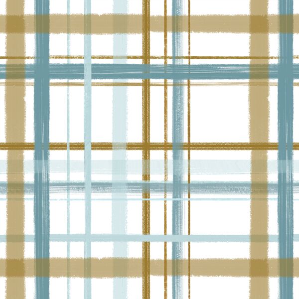 Large Christmas Plaid in Ice Blue