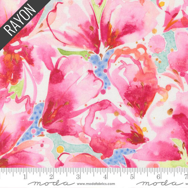 Kabloom Rayon in Peony