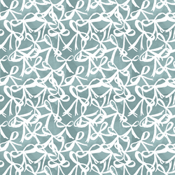 Ribbon Bows in White on Frost