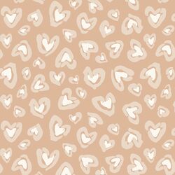Large Wild Hearted in Cream Latte and Pearl