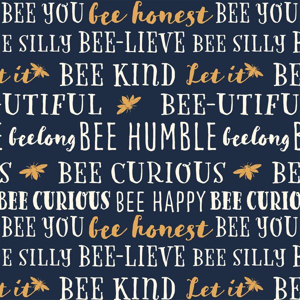 Bee You in Deep Indigo