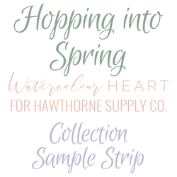 Hopping into Spring Sample Strip