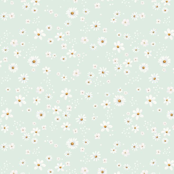 Wild Daisies in Airy Blue