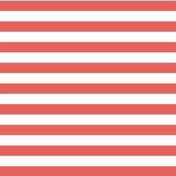 Horizontal Candy Stripe in Salmon