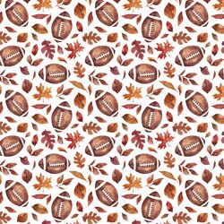 Little Football Foliage in White