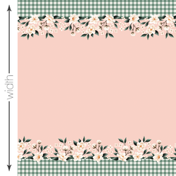 Magnolia Gingham Double Border in Camelia
