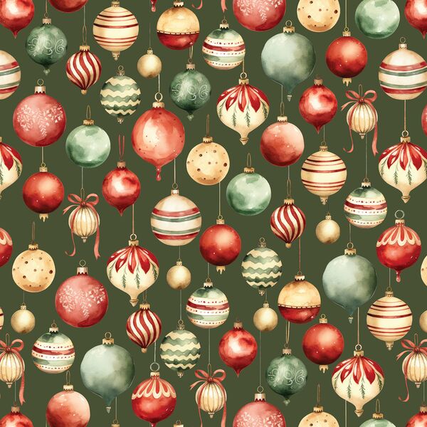 Festive Ornaments in Garland
