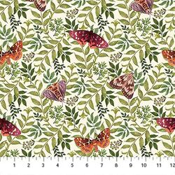 Butterflies in Beige Multi