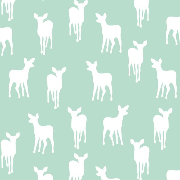 Fawn Silhouette in Mint