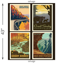 Great Smoky Mountains Pillow Panel (2019)