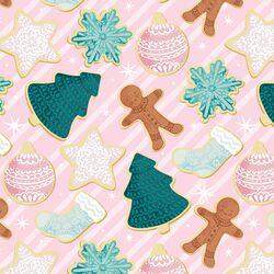 Christmas Cookies in Mistletoe