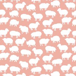 Sheep Silhouette in Peony