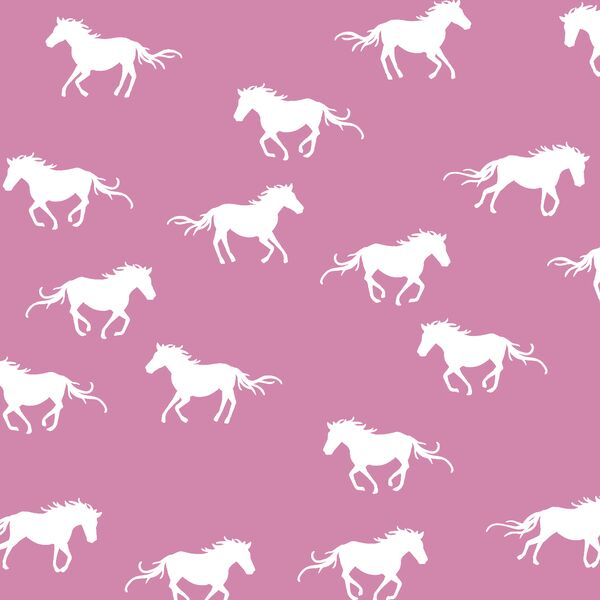 Horse Silhouette in Wisteria