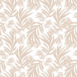 Large Palm Fronds in Natural Tan on White