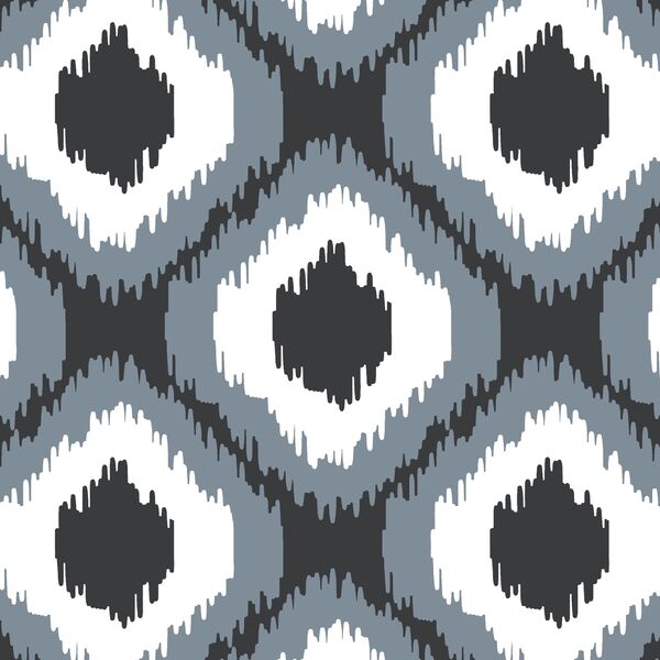 Wild Ikat in Dark Grey