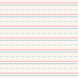 Lined Paper in Berry Blue and Candy Pink