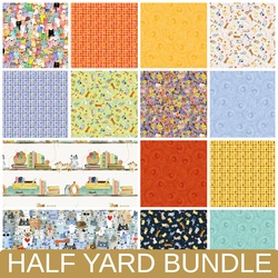 Cats Around Town Half Yard Bundle