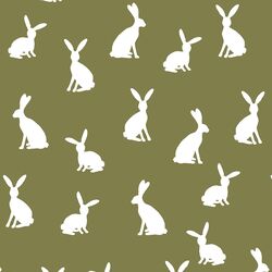 Cottontail Silhouette in Jungle
