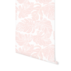 Leafy Monstera in Shell Pink