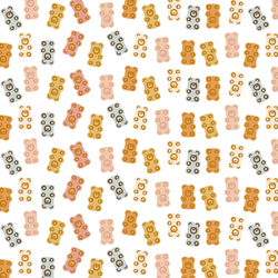 Gummy Bears in White