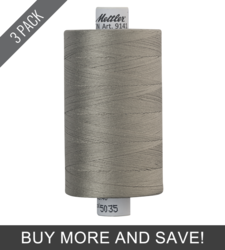 Warm Grey (9141-5035) - Silk Finish Cotton 40wt - 1094 Yards (3 Pack)