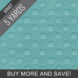 Minky Dimple Dot in Pool - 5 Yard Quick Cut