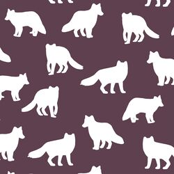 Fox Silhouette in Raisin