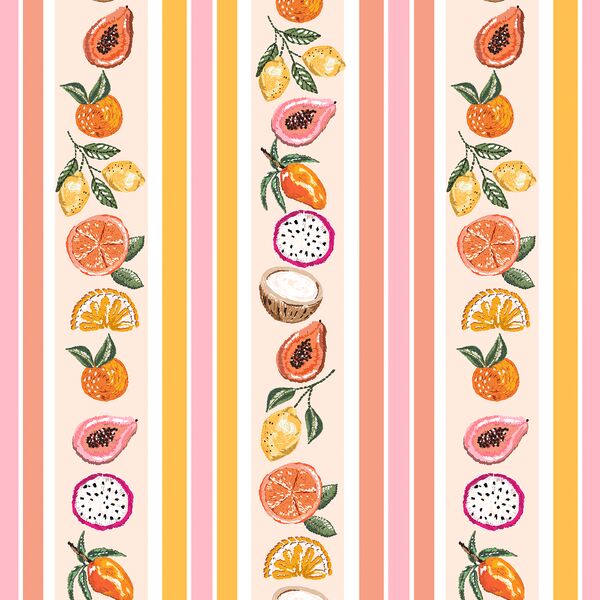 Market Stripe in Fruits