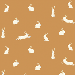 Bunny Rabbits in Honey Gold