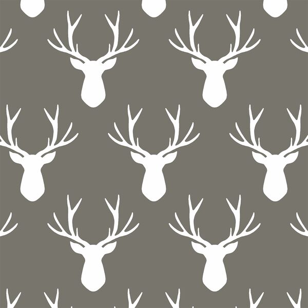 Stag Silhouette in Greige