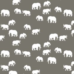 Elephant Silhouette in Greige